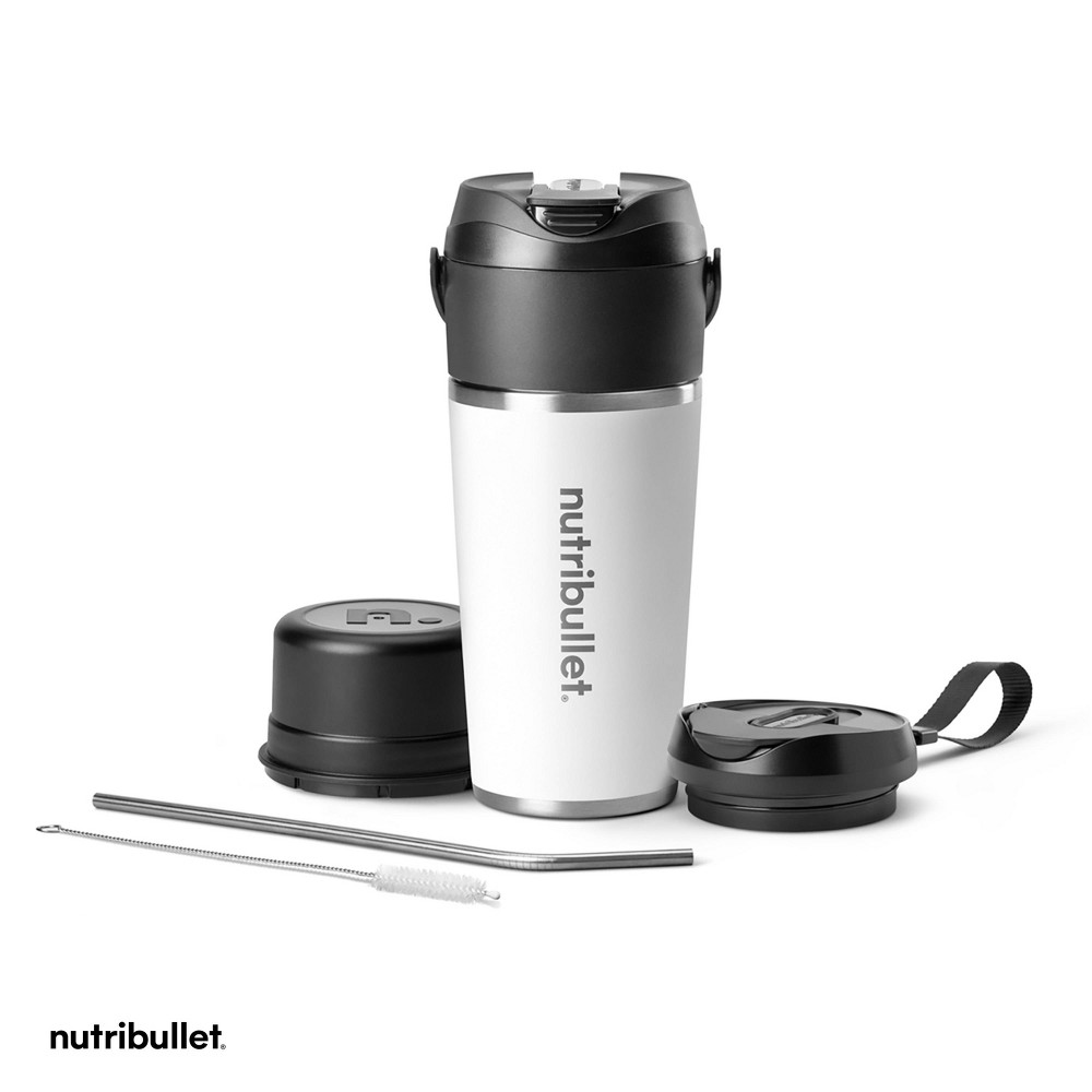 Photos - Mixer NutriBullet Flip Portable Blender with White Insulated Cup 