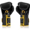 Fairtex BGV9 Mexican Style Black Yellow Piping Muay Thai Boxing Glove - Heavy Hitter - 2 of 4