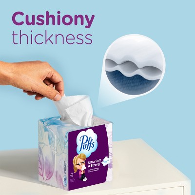 Puffs Plus Ultra Soft Exclusive Designs Facial Tissue - 72ct