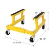 NAYSAYE Hand Truck Dolly Heavy Duty Motorcycle Cradle Dolly with Steel Frame for Garage and Shop, Yellow, 20"*12"*28" - 3 of 4