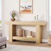 Coolmee 63 Inches Console Table, Farmhouse Console Table for Living Room, 2-Tier Sofa Table with Storage, Wooden Entryway Table - 4 of 4