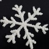 TopComfy Support Pillow Set of 2 Black Velvet Pillows with Embroidered Joy and Snowflake for Holiday Decor, Black, 5.7"*4.22"*4.32" - 4 of 4