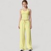 Anna-Kaci Active Women's Wide Leg Lounge Pants with Drawstring Waist and Relaxed Fit for All-Day Comfort - 2 of 4