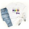 Simply Sage Market Women's Mardi Gras Stacked Short Sleeve Graphic Tee - 3 of 3