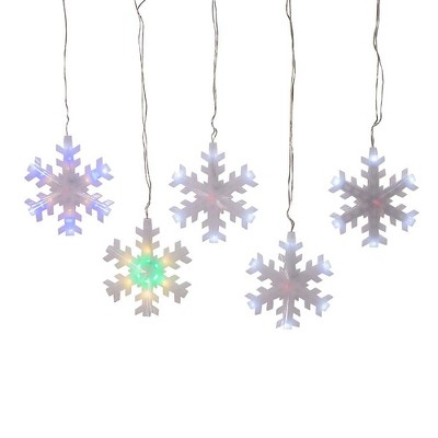 Kurt Adler 155-Light Color Changing LED Snowflake Icicle Set