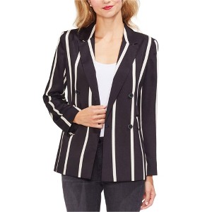 Vince Camuto Womens Dramatic Stripe Double Breasted Blazer Jacket - 1 of 1