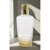 Classic Touch Glass Optic Whiskey Decanter with Gold Cover and Base, 8.75"H - 2 of 3