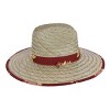 San Diego Hat Company Girl's Lifeguard Straw Hat with Sunflower Brim - 4 of 4