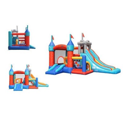 Medieval Castle Bounce House with Slide and Obstacle Course