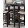 NicBex Round Dining Table Transitional Style Counter Height Table with 2 Display Shelves for Dining Room - image 4 of 4