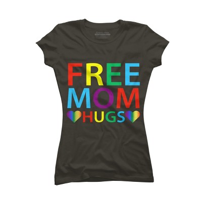 Adult Design By Humans Free Mom Hugs Hears Pride By Avocato T-Shirt