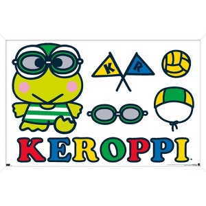 Trends International Hello Kitty and Friends: 21 Sports - Keroppi Water Polo Framed Wall Poster Prints - 1 of 4