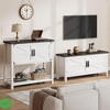 Farmhouse Entryway Table with 2-Door Console Table with Storage Shelf Sofa Tables Buffet Sideboard - 4 of 4