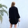 YOUZEY Deep V Beach Cover Up - Black - 4 of 4