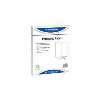 Domtar 8823 8 1/2 x 11 White Pack of 5 1/2 Perforated Custom