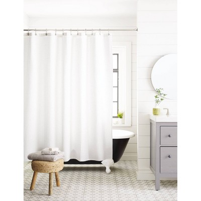 72"x84" Extra Long Waffle Weave Shower Curtain - Threshold