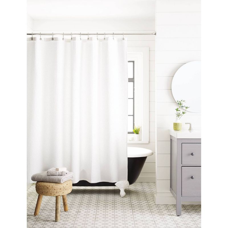 Waffle Weave Shower Curtain - Threshold™, 5 of 6