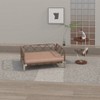 SEVOBAL Pet Beds Wicker Rattan Dog Sofa Bed Water Resistant with Cushion for Patio Garden Living Room Bedroom, Dark Brown, 24.1"*20.1"*4.72" - 2 of 4