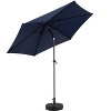 KTMBDW 9'Outdoor Patio Umbrella,Outdoor Table Umbrella, Yard Umbrella,Market Umbrella with 6 Sturdy Ribs,Push Button Tilt and Crank(Base Not Included) - 3 of 4