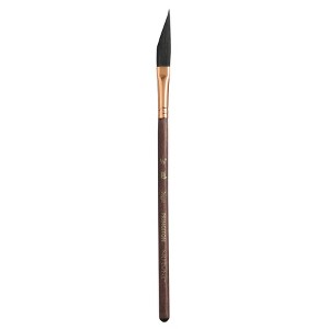 Princeton Neptune Dagger Brush, Synthetic Bristles, Short Handle Watercolor Paintbrush, Dark Wood, Size 3/8 inch, 1 Count - 1 of 4