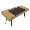 Nook Modern Office, Laptop and Writing Desk with Storage Compartments - Calico Designs - 3 of 4