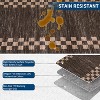 Scalloped Washable Rugs,Non-Slip Solid Modern Geometric Rug Low-Pile Carpet for Bedroom Dining Nursery Mat with Rubber Back - 4 of 4