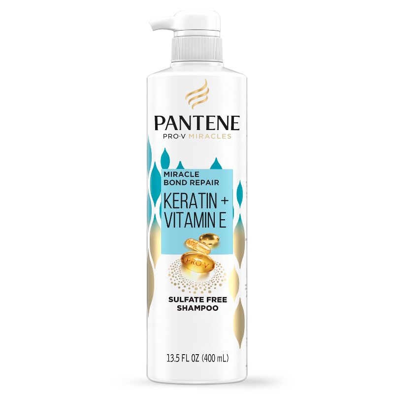 Pantene Pro-V Miracles Bond Repair Keratin + Vitamin E Shampoo, Sulfate Free - 10.9 fl oz, 1 of 15