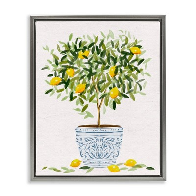 Stupell Industries Lemon Tree Detailed Planter, 25" x 31"