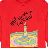 Boys' - Dr. Seuss - Oh! The Places You'll Go Book Cover Long Sleeve Graphic T-Shirt - 2 of 4