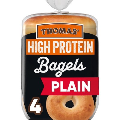 Thomas High Protein Plain Bagels - 15.5oz/4ct