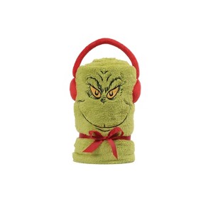 Disney Enesco The Grinch Snowthrow Christmas Throw Blanket - 1 of 4