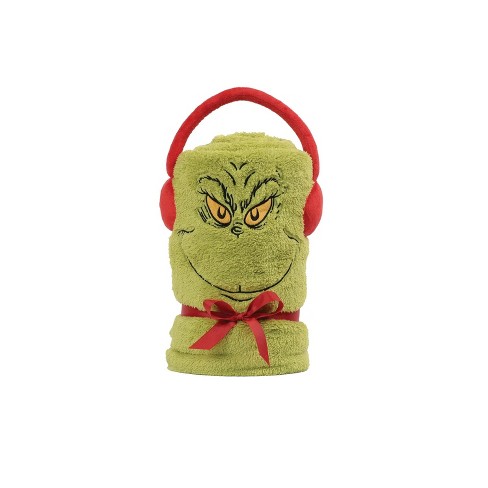 Disney Enesco The Grinch Snowthrow Christmas Throw Blanket Target