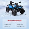 24V Kids Ride on Car, 2 Seater Electric ATV Car, 3 Speed Ride on Toy with LED Lights, 2WD/4WD Power, Music  for Boys Girls - 2 of 4