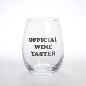 Garven 18.3oz Stemless Wine Glass Official Wine Taster - 1 of 2