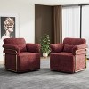 Modern Swivel Accent Chair with 360 Degree Rotation,Upholstered Armchair with Metal Legs,Accent Chair for Living Room or Office-Coolbibila - 3 of 4
