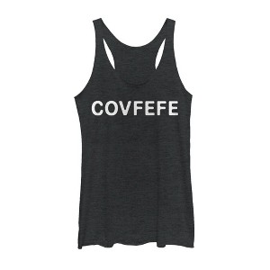 Women's Lost Gods Covfefe Racerback Tank Top - 1 of 3