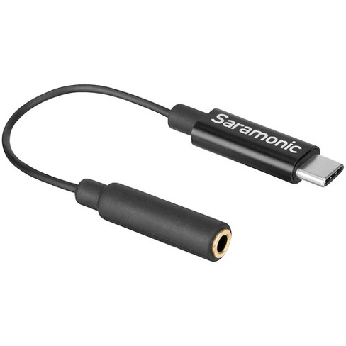 Saramonic Sr-c2003 Short Usb Type-c Male To Gold-plated Female 3.5mm Trs Adapter  Cable : Target