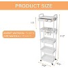 Belffin Rolling Utility Cart with Drawer,Utility Cart Made of Multifunctional Storage Organizer Tool - 3 of 4