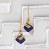 Ross-Simons Lapis and 3.50 ct. t.w. Multi-Gemstone Drop Earrings in 18kt Gold Over Sterling - 3 of 4