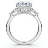 Pompeii3 Certified 4 1/3Ct Oval/Pear Diamond Engagement Ring 14k Gold or Pt Lab Created - 2 of 4