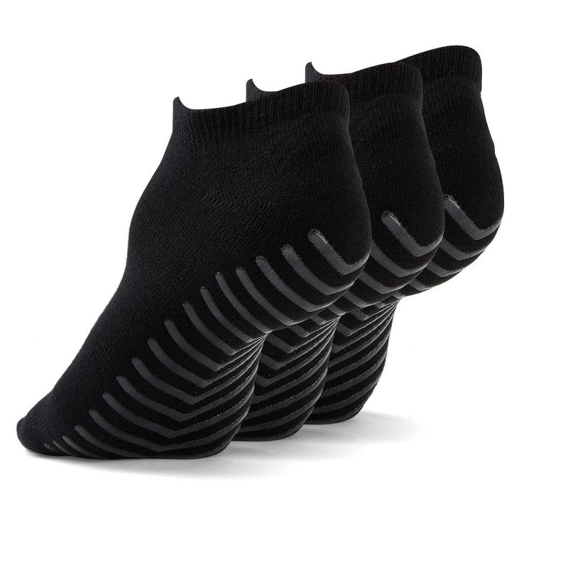Gripjoy Men's Low Cut Socks with Grips (Pack of 3), 1 of 4