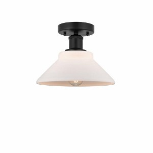 Orwell - 1 Light Semi-Flush Mount In Industrial Style-7.75 Inches Tall and 8.38 Inches Wide - 1 of 1