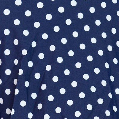 navy polka dot