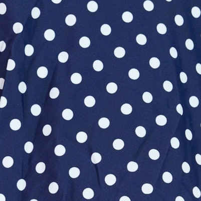 navy polka dot