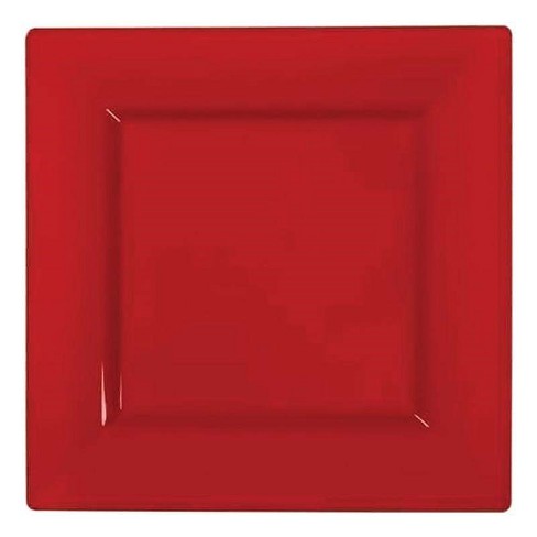 Square plastic party outlet plates