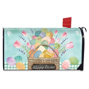 Briarwood Lane Mailbox Cover  - Standard Size - Colorful Easter Basket For Easter Mailbox Cover - 1 of 3