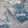 Modern Abstract Rug Washable Rug Low Pile Non-Slip Rugs for Living Room Bedroom - 2 of 4