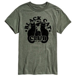 Men's - Instant Message - Black Cat Club Short Sleeve Graphic T-Shirt - 1 of 4