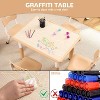 Jojoka Kids Table and 4 Chair Set,Height Adjustable Toddler Table and Chairs Set with Non-Slip Table Legs - 4 of 4