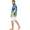LA LEELA Men's Hawaiian Short Sleeve Button Down Shirt Mens Tropical Shirts Casual Vacation Summer Party Caribbean Shirts for Men Funny - 2 of 4
